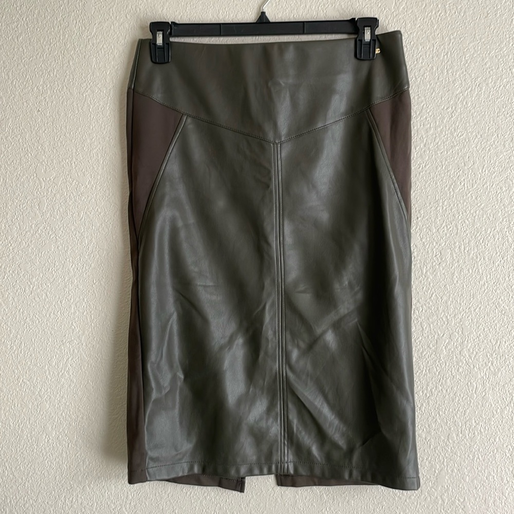 Olive Pencil Skirt